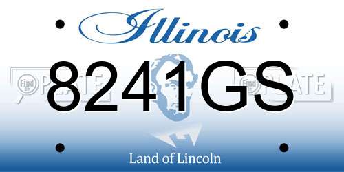 8241GS Illinois License Plate