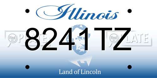 8241TZ Illinois License Plate