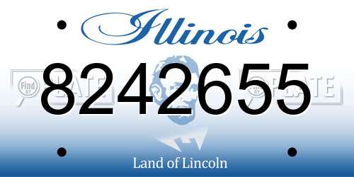 8242655 Illinois License Plate