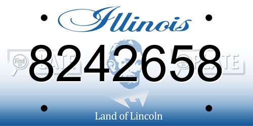 8242658 Illinois License Plate