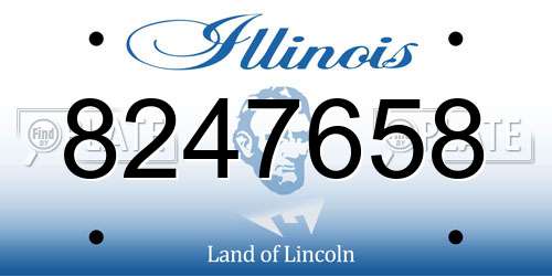 8247658 Illinois License Plate