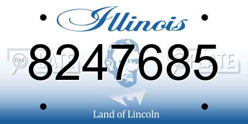 8247685 Illinois License Plate