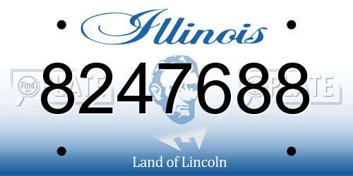 8247688 Illinois License Plate