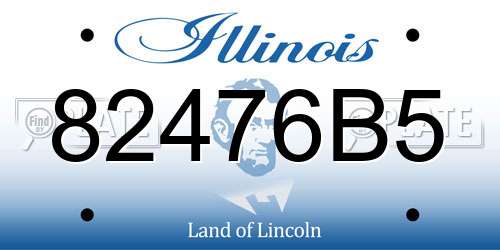 82476B5 Illinois License Plate