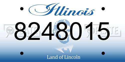 8248015 Illinois License Plate