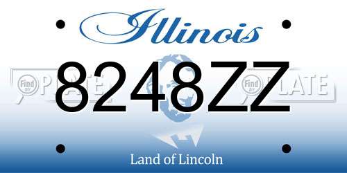 8248ZZ Illinois License Plate