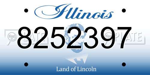 8252397 Illinois License Plate