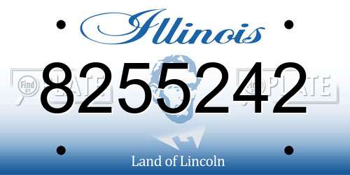 8255242 Illinois License Plate