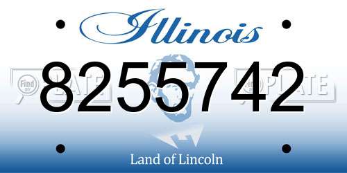 8255742 Illinois License Plate