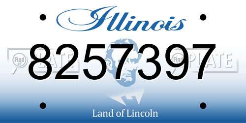 8257397 Illinois License Plate