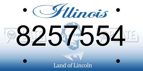 8257554 Illinois License Plate