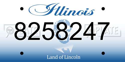 8258247 Illinois License Plate