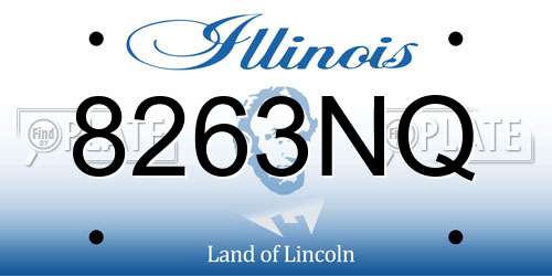 8263NQ Illinois License Plate