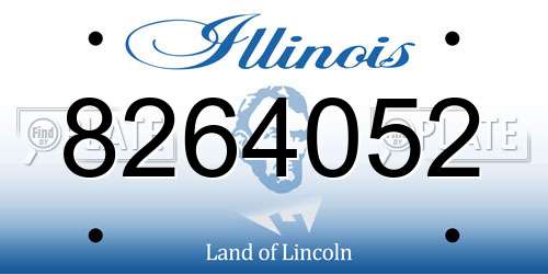 8264052 Illinois License Plate