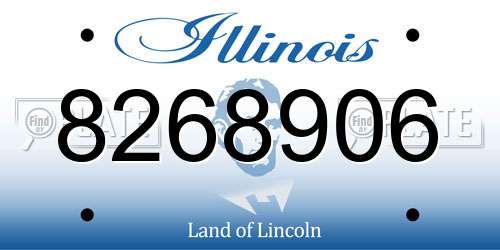 8268906 Illinois License Plate