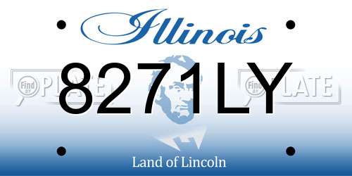 8271LY Illinois License Plate