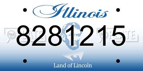 8281215 Illinois License Plate