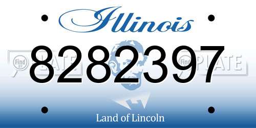 8282397 Illinois License Plate