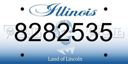 8282535 Illinois License Plate