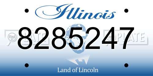 8285247 Illinois License Plate