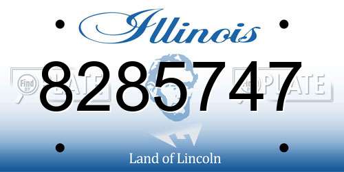 8285747 Illinois License Plate