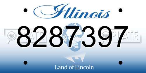8287397 Illinois License Plate