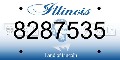 8287535 Illinois License Plate