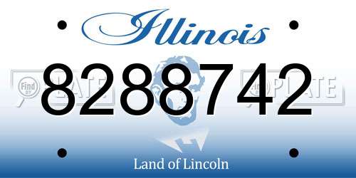 8288742 Illinois License Plate