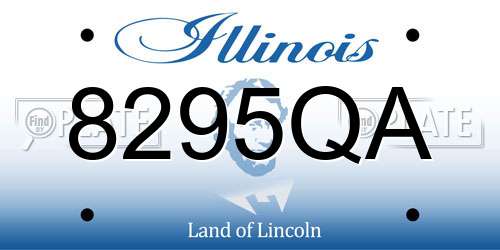 8295QA Illinois License Plate