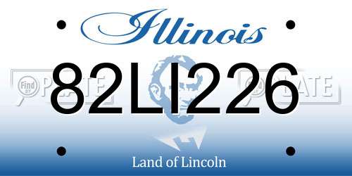 82LI226 Illinois License Plate