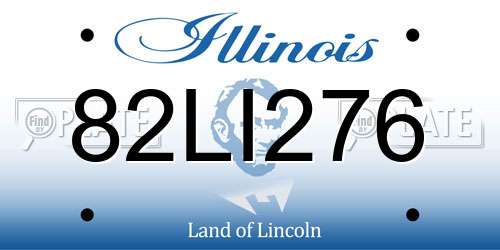 82LI276 Illinois License Plate