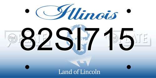 82SI715 Illinois License Plate