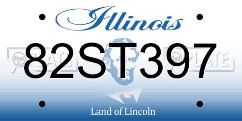 82ST397 Illinois License Plate
