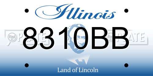 8310BB Illinois License Plate