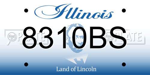 8310BS Illinois License Plate