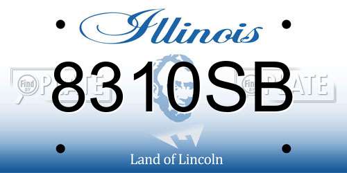 8310SB Illinois License Plate