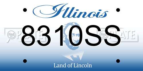 8310SS Illinois License Plate