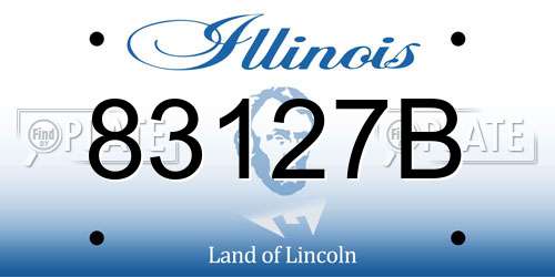 83127B Illinois License Plate