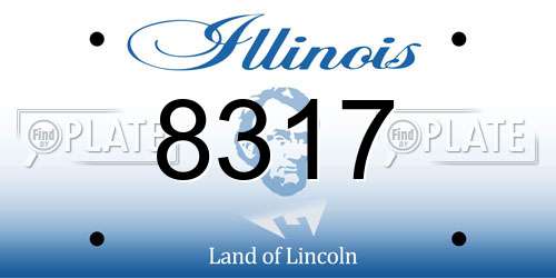 8317 Illinois License Plate