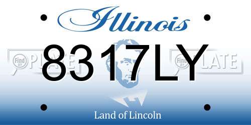 8317LY Illinois License Plate
