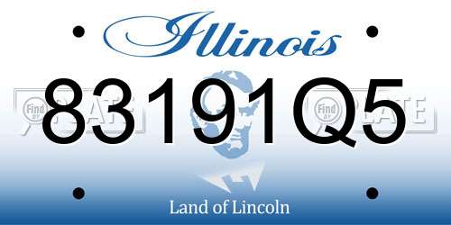 83191Q5 Illinois License Plate
