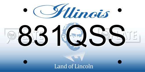 831QSS Illinois License Plate
