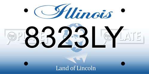 8323LY Illinois License Plate