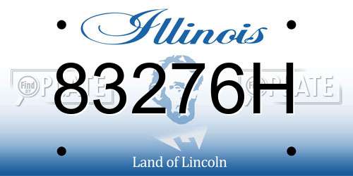 83276H Illinois License Plate