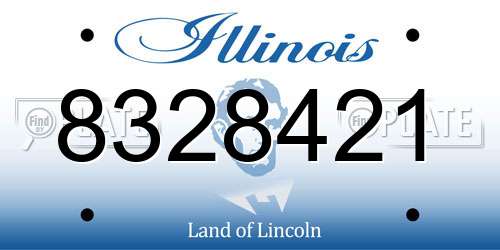 8328421 Illinois License Plate