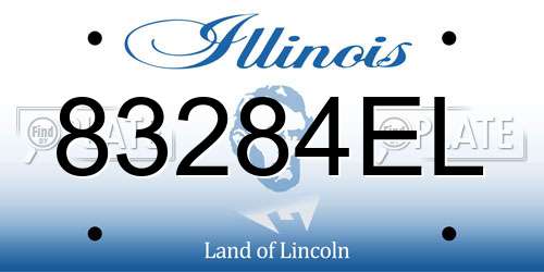 83284EL Illinois License Plate