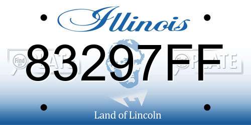 83297FF Illinois License Plate