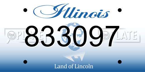 833097 Illinois License Plate