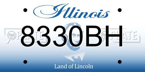 8330BH Illinois License Plate