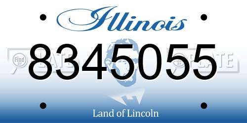 8345055 Illinois License Plate